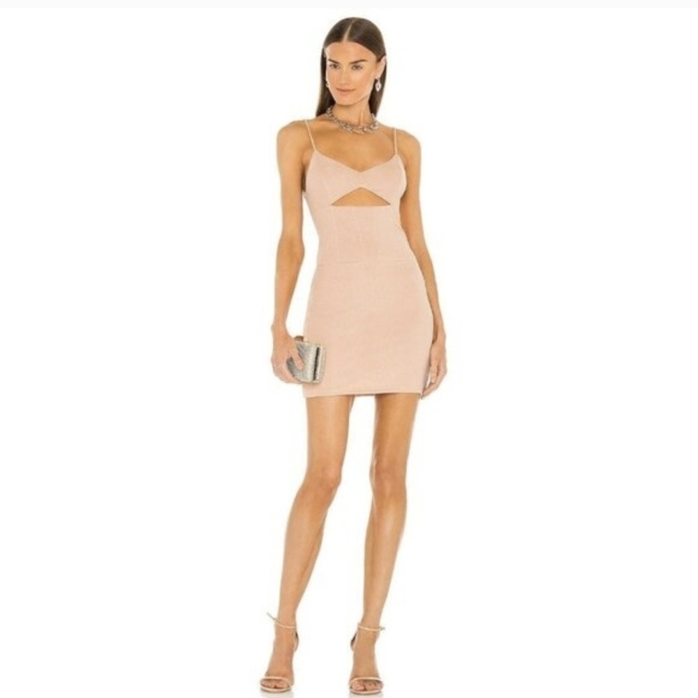 h:ours x Revolve Moe Mini Dress in Nude Size XS